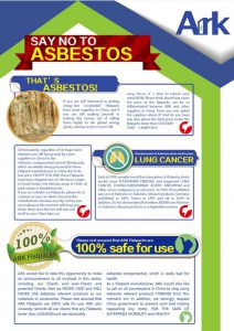 Say No to Asbestos